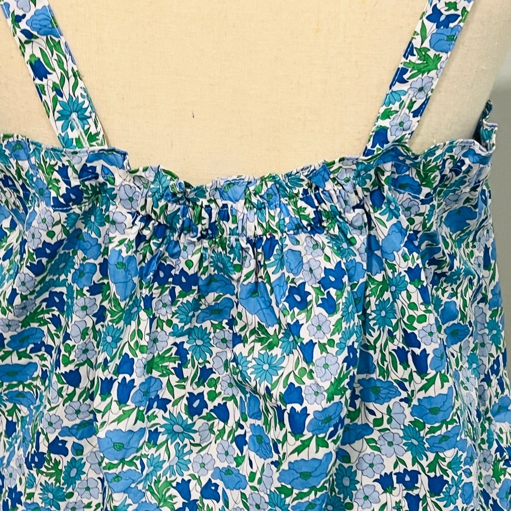 NWT J Crew/Liberty of London Poppy &Daisy floral button front tank top S - Picture 6 of 11